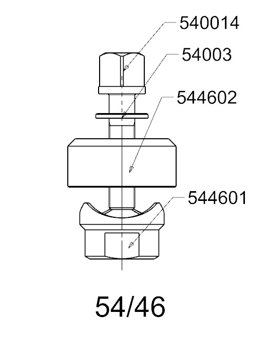 PERFORADOR REDONDO PARA CHAPA  FORZA  SERIE 54